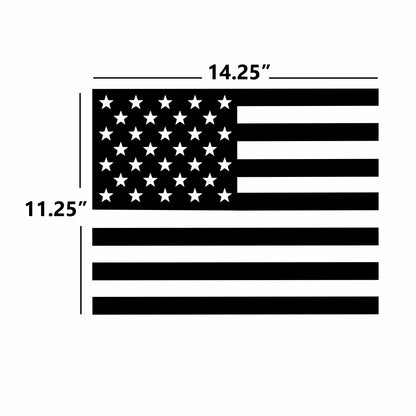 American Flag Decal - High Quality Outdoor Vinyl