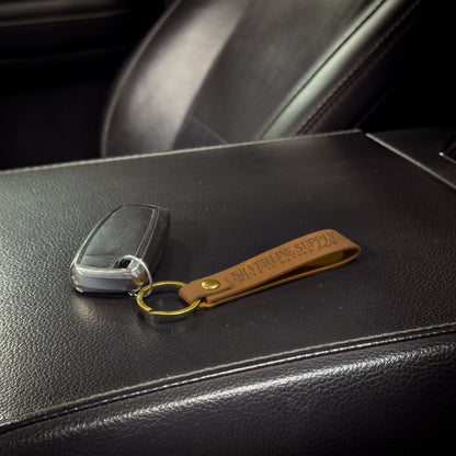 24/6 Leather Keychain
