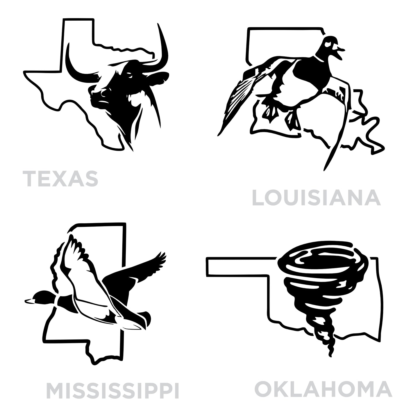 U.S. State Decals