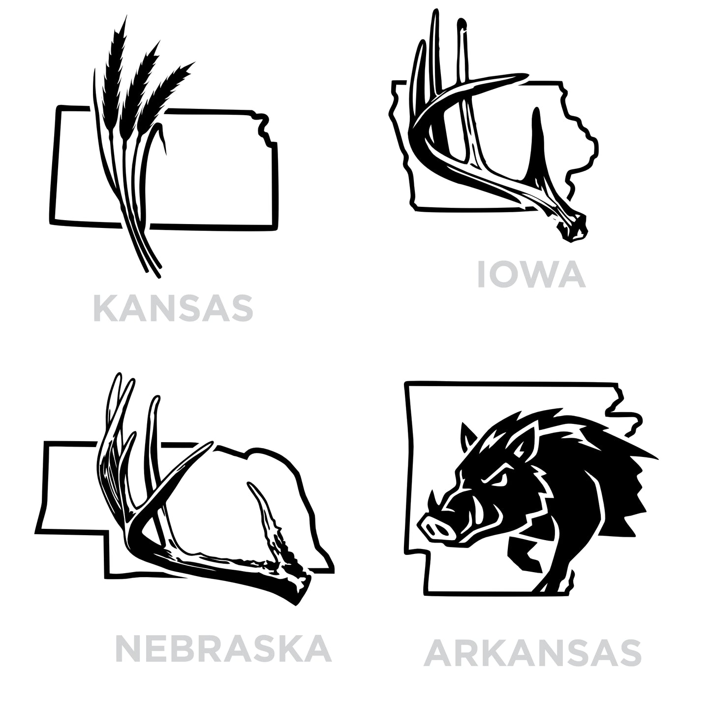 U.S. State Decals