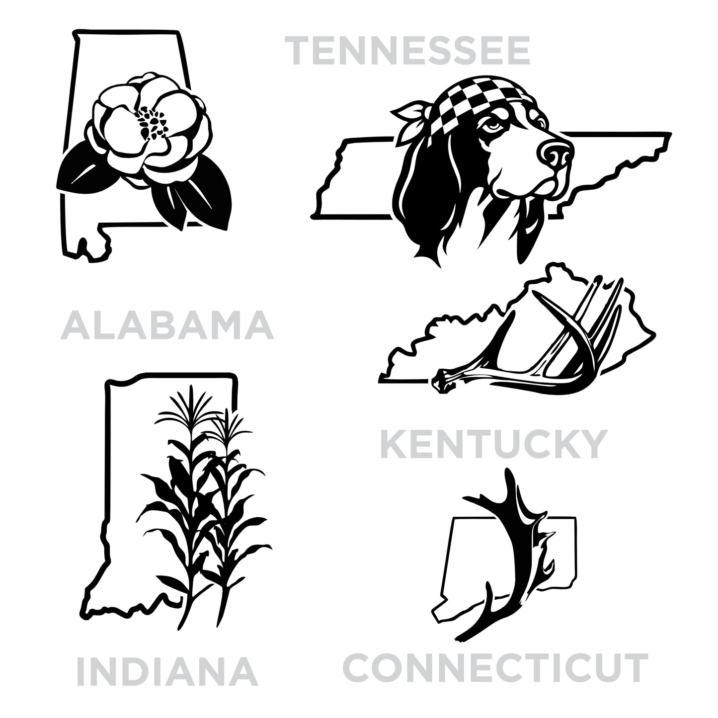 U.S. State Decals