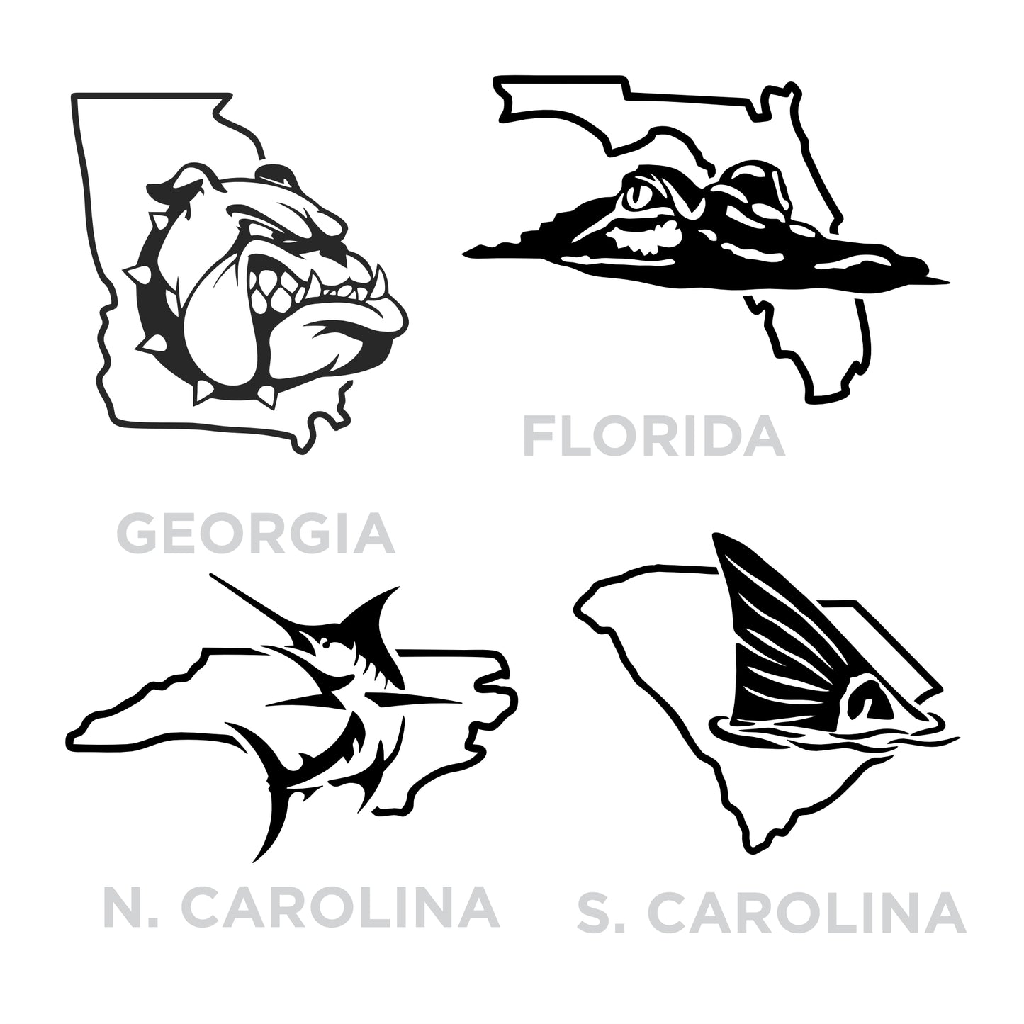 U.S. State Decals