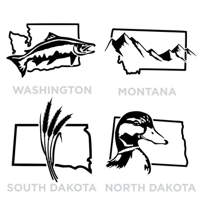 U.S. State Decals