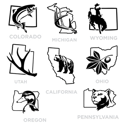 U.S. State Decals