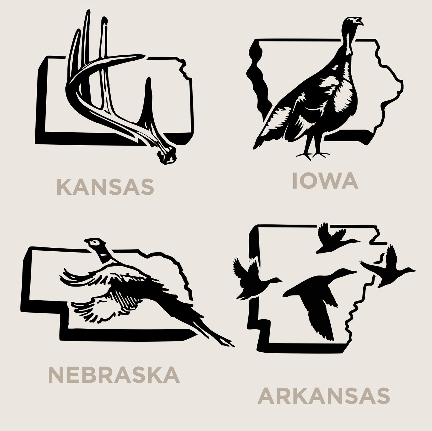 U.S. State Decals