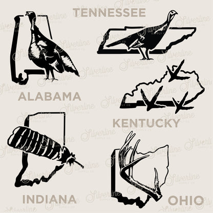 U.S. State Decals