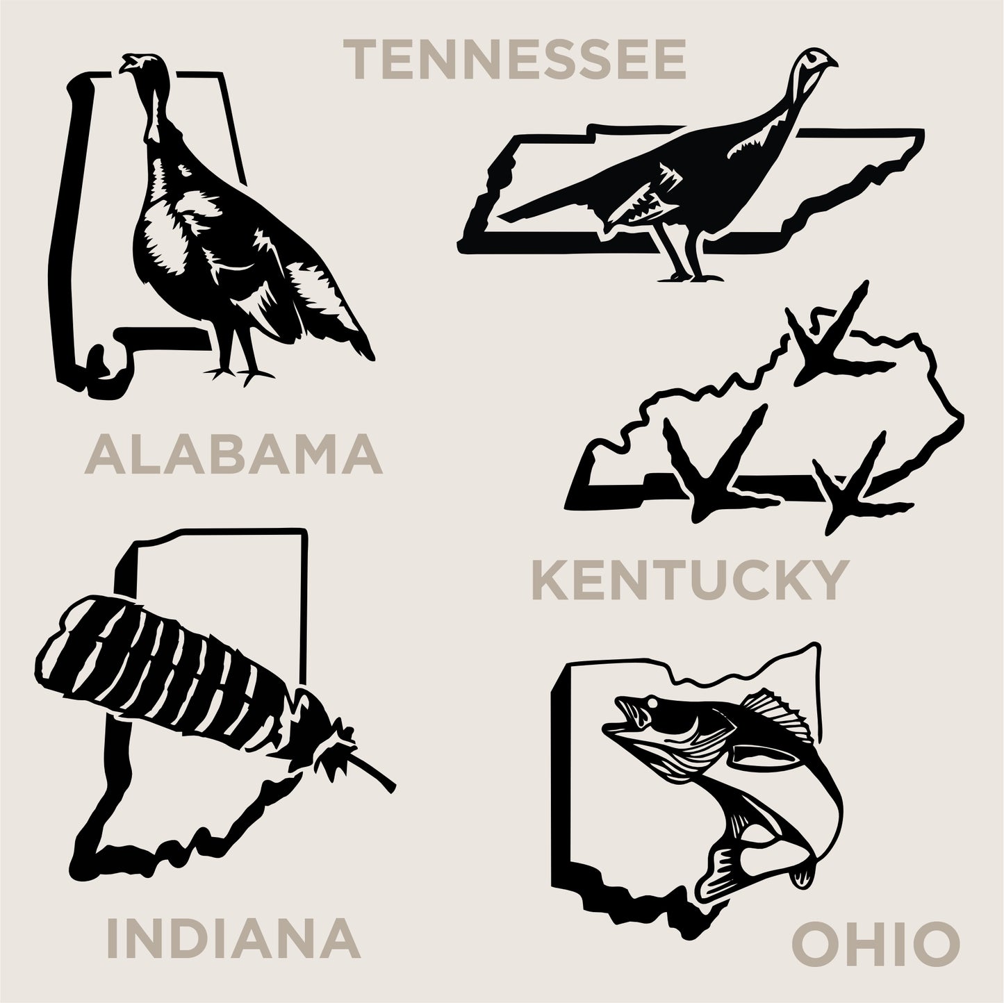 U.S. State Decals