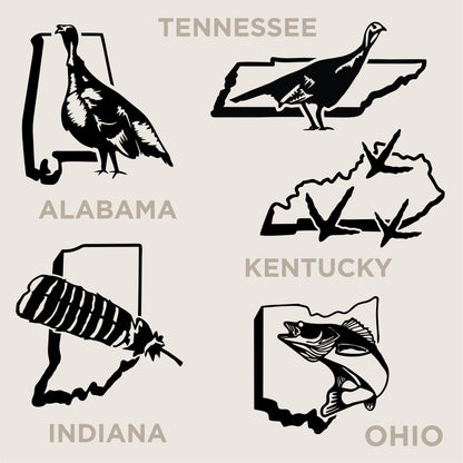 U.S. State Decals