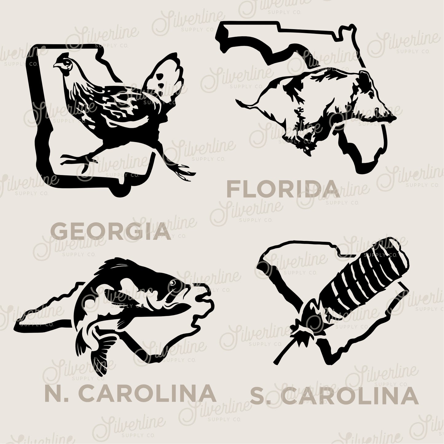 U.S. State Decals