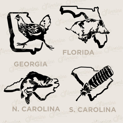 U.S. State Decals