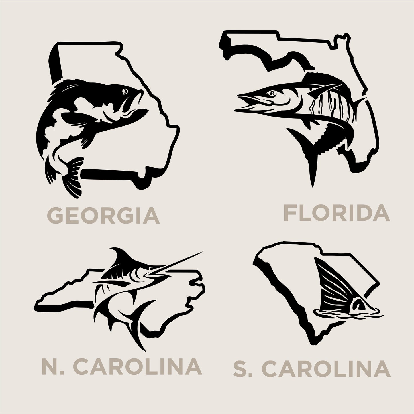 U.S. State Decals