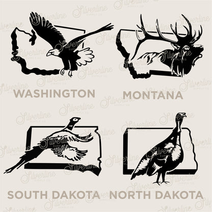 U.S. State Decals