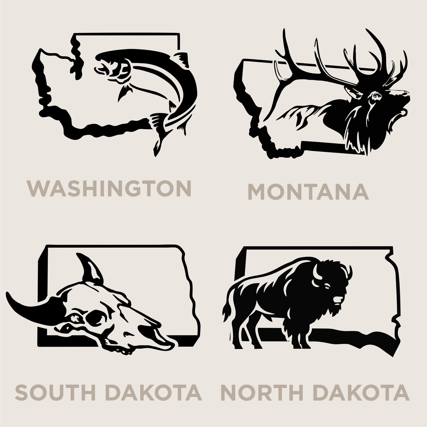 U.S. State Decals