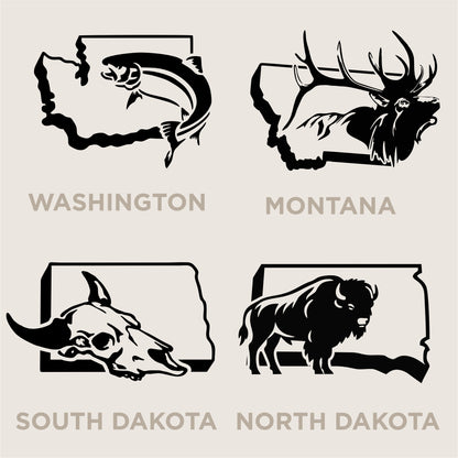 U.S. State Decals