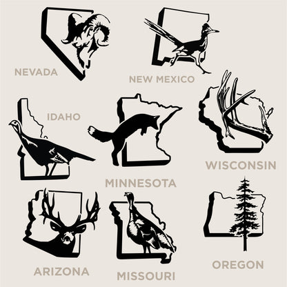 U.S. State Decals