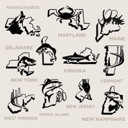U.S. State Decals