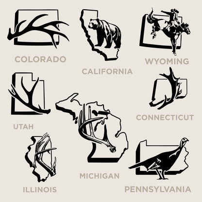 U.S. State Decals