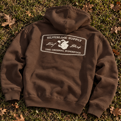 Eat More Beef Hoodie - Brown